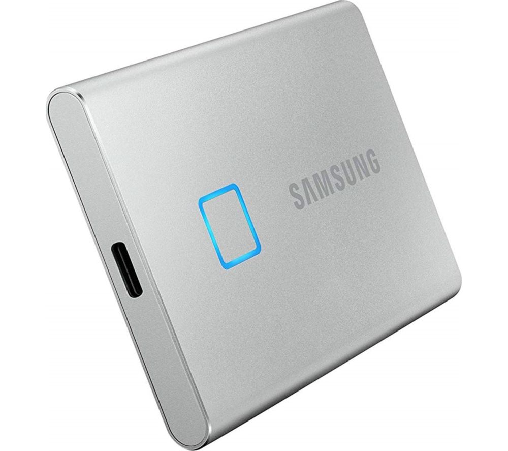 SAMSUNG T7 Touch External SSD - 500 GB, Silver