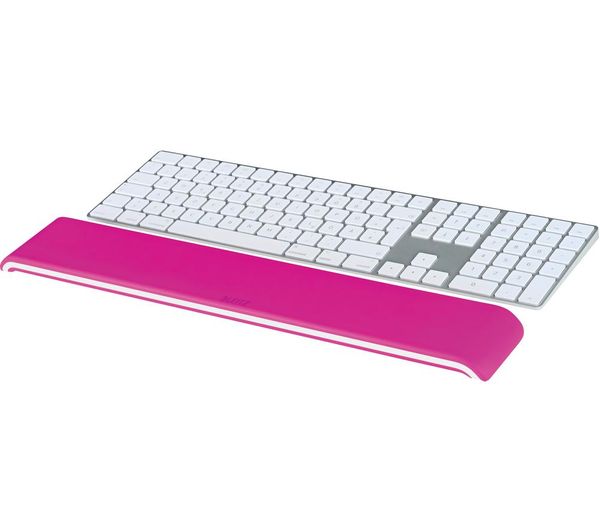Buy LEITZ Ergo WOW Keyboard Wrist Rest Pink Free Delivery Currys