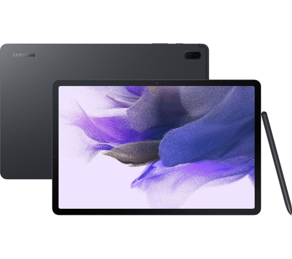 SAMSUNG Galaxy Tab S7 FE 12.4" Tablet - 64 GB, Mystic Black