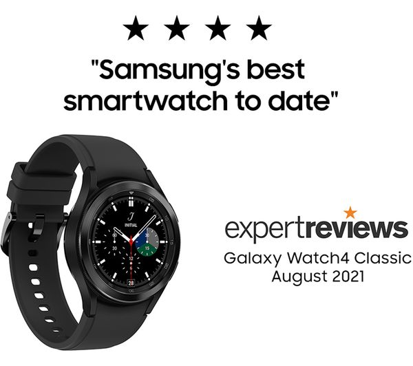 SM R885FZKAEUA SAMSUNG Galaxy Watch4 Classic 4G with Bixby Google Assistant Black 42 mm Currys Business