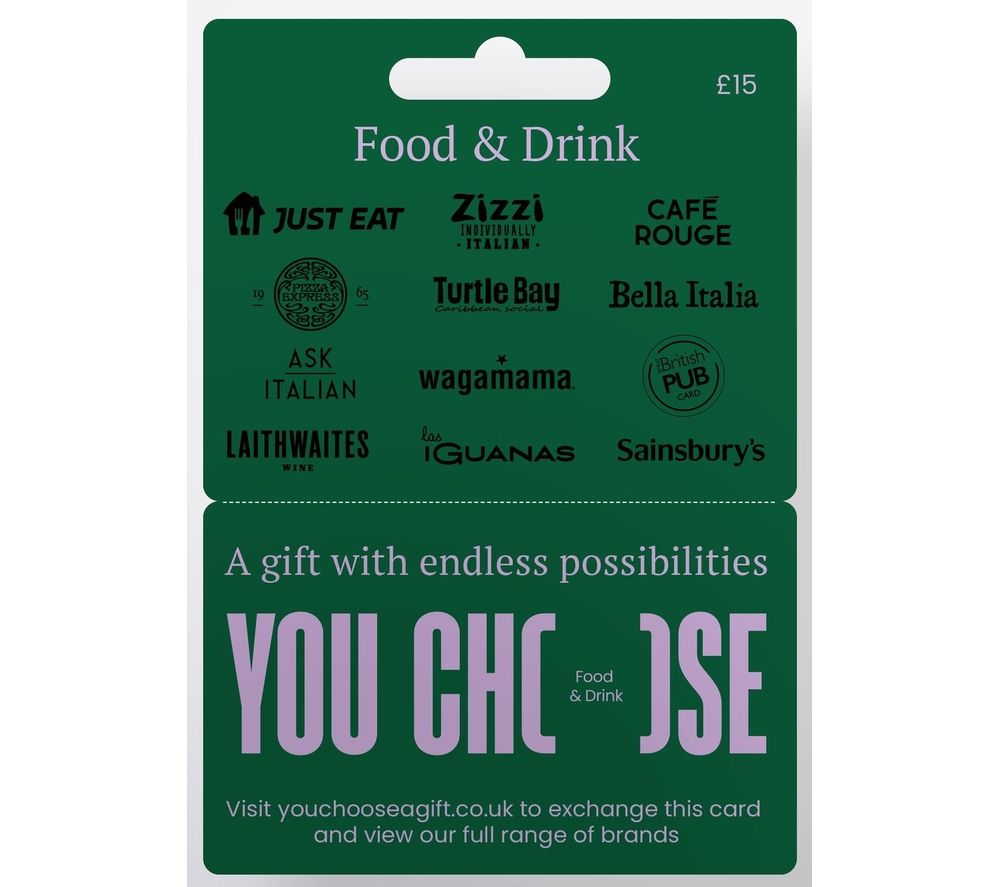 Food & Drinks Gift Card - £15