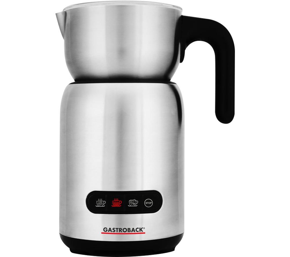 Design Milk & Chocolate Advanced 62359 Milk Frother - Silver