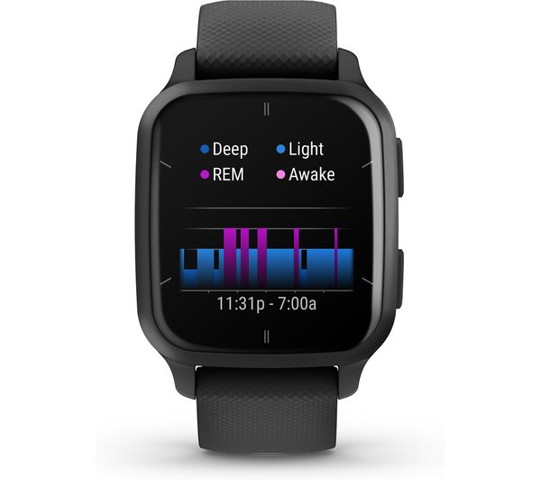 GARMIN Venu Sq 2 Music - Black & Slate - 010-02700-10 - Currys