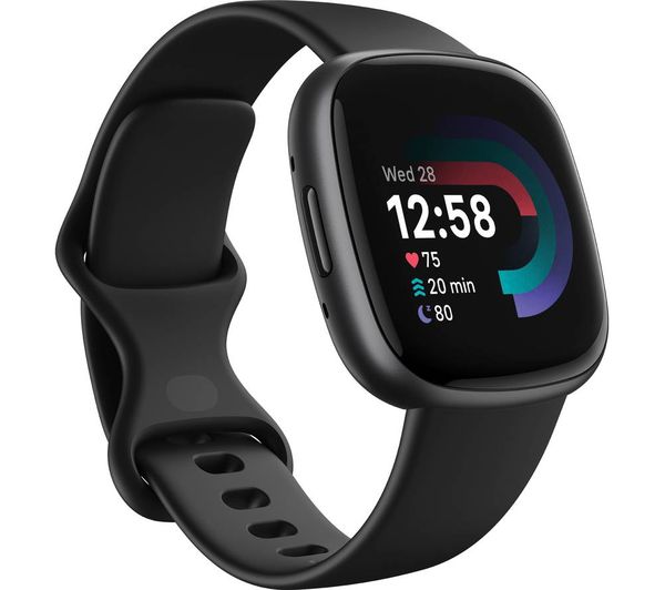 Fitbit Versa 4 Smart Watch Black Graphite