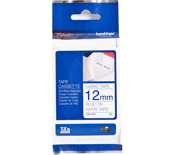 Brother Tzefa3 12 Mm Blank Fabric Tape