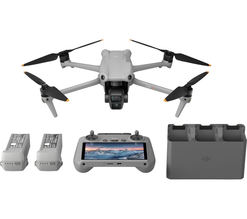 Air 3 Drone Fly More Combo with RC 2 Remote Controller - Grey