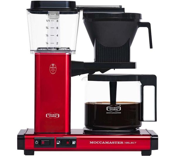 MOCCAMASTER KBG Select 53821 Filter Coffee Machine - Red Metallic