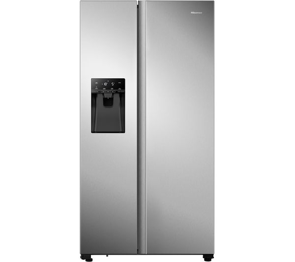 Hisense Pureflat Rs694n4tie American Style Fridge Freezer Stainless Steel
