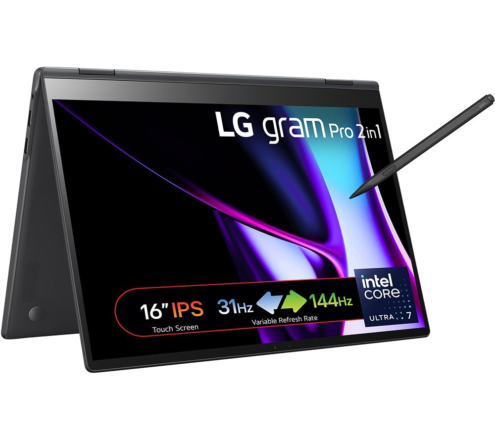 gram Pro 2-in-1 16T90SP-G.AA78A1 16" 2 in 1 Laptop - Intel® Core™ Ultra 7, 1 TB SSD, Black