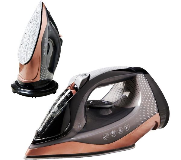 QUEST 34149 Cordless Steam Iron - Grey & gold