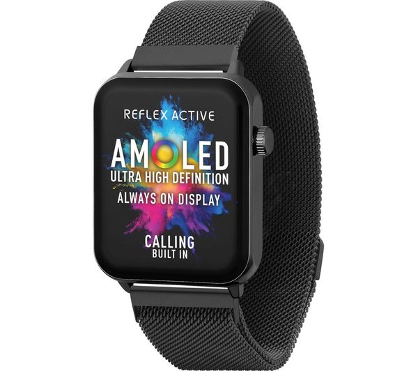 Image of REFLEX ACTIVE Series 30 Smart Watch - Black, Mesh Strap