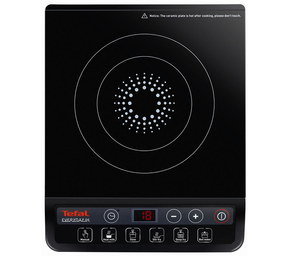 Black Electric Induction Cooktop buy tefal everyday ih201840 electric induction hob black free delivery currys