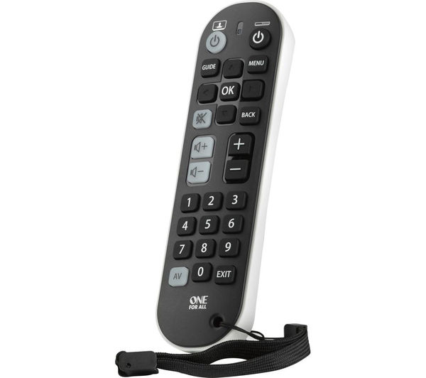 1168200000100 ONE FOR ALL URC6820 Big Button Universal Remote