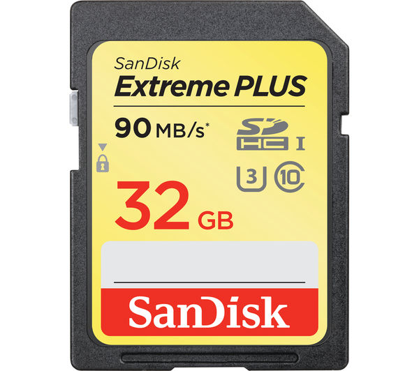 Image of SANDISK Extreme Plus Ultra Performance Class 10 SDHC Memory Card - 32 GB