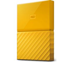 WD My Passport Portable Hard Drive - 1 TB, Yellow