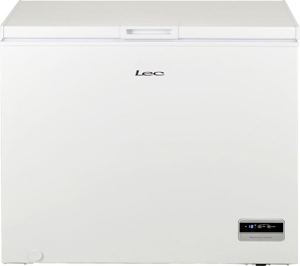 LEC CF250L Chest Freezer - White, White