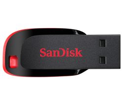 SANDISK Cruzer Blade USB 2.0 Memory Stick - 64 GB, Black