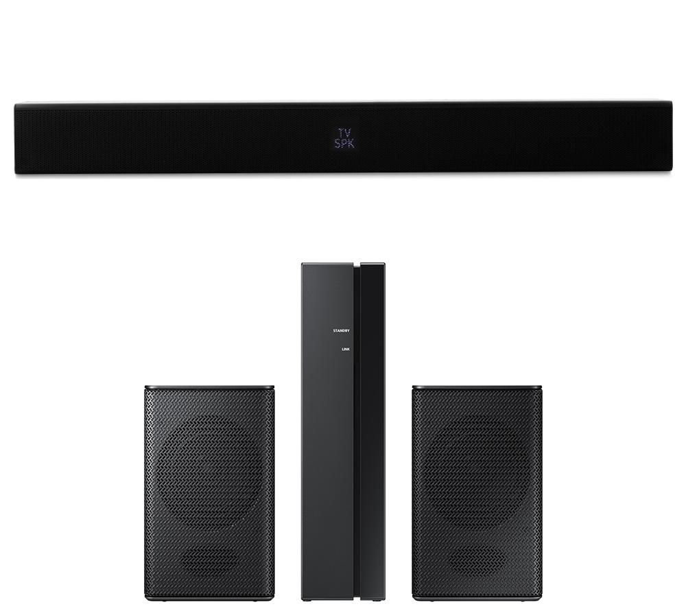 SAMSUNG HW-N400 2.0 All-in-One Sound Bar & SWA-8500S Wireless Rear Speaker Kit Bundle