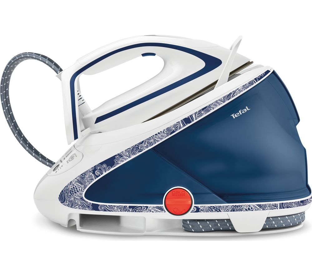 Buy Tefal Pro Express Ultimate Gv9569 Steam Generator Iron Blue White Free Delivery Currys