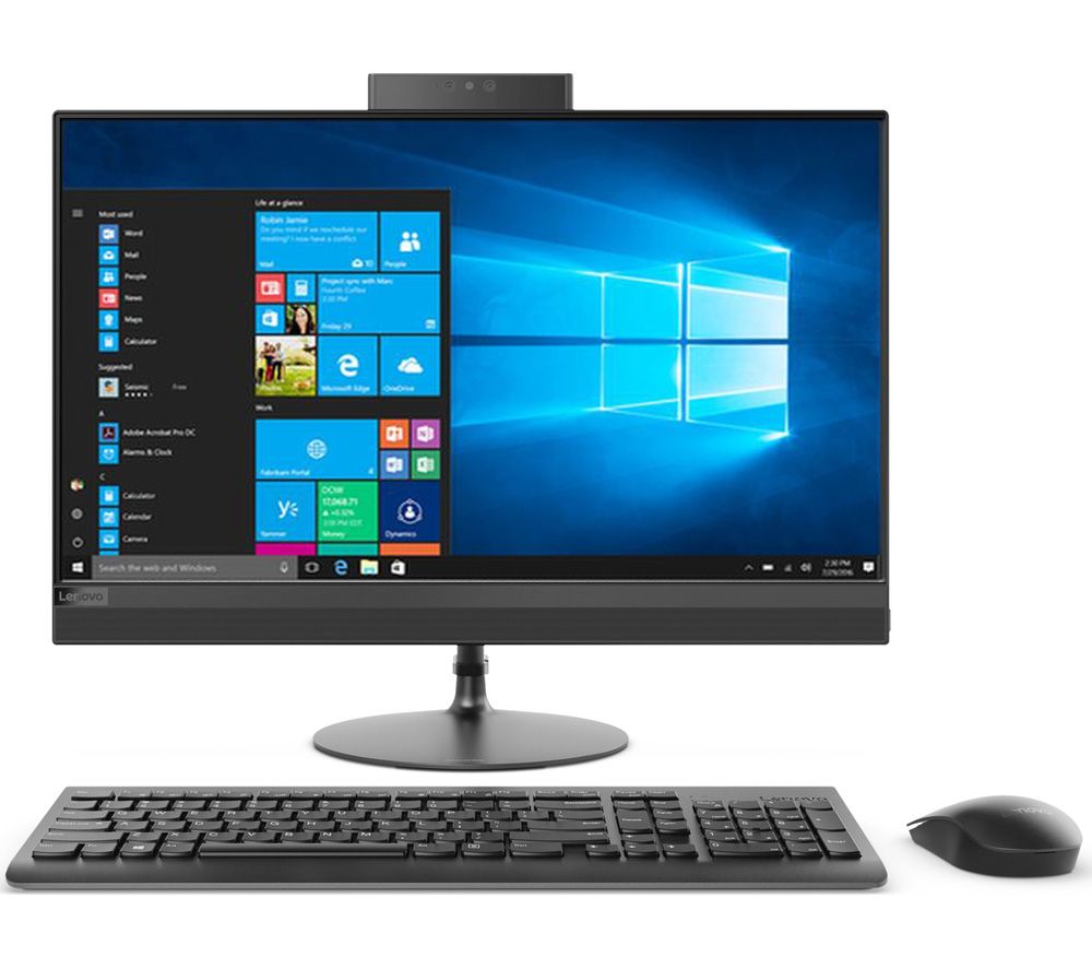 LENOVO 520-24ARR 23.8″ AMD Ryzen 5 All-in-One PC – 1 TB HDD, Black, Black