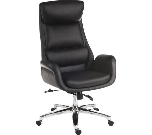 Teknik Ambassador Faux Leather Reclining Executive Chair Black