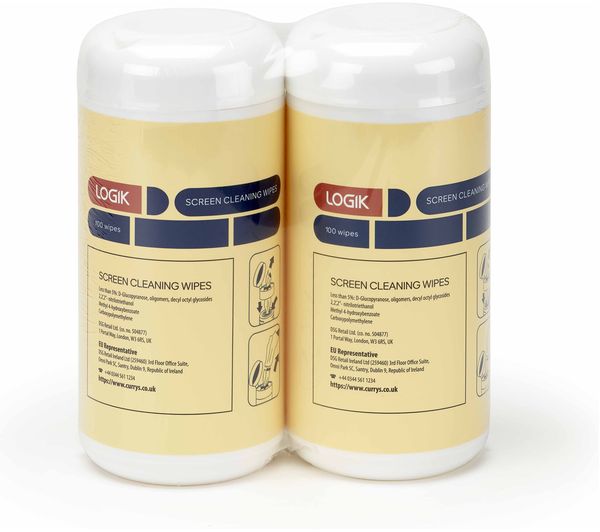 Image of LOGIK LSW20020 Screen Cleaning Wipes - 200 Wipes