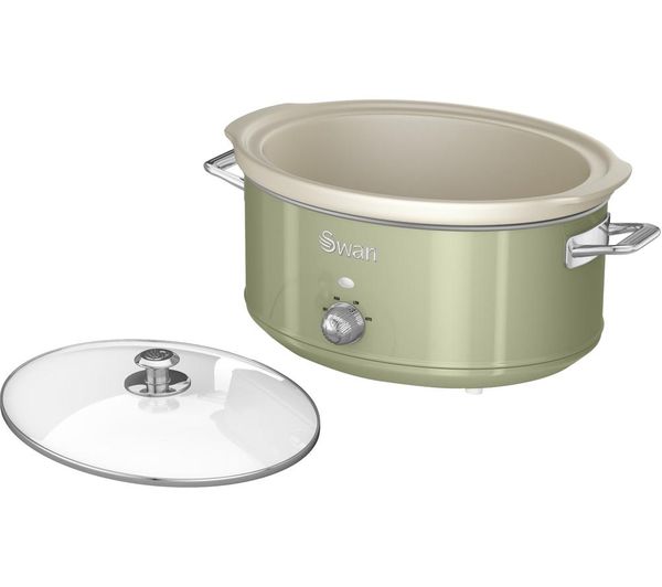 Buy SWAN Retro SF17031GN Slow Cooker Green Free Delivery Currys