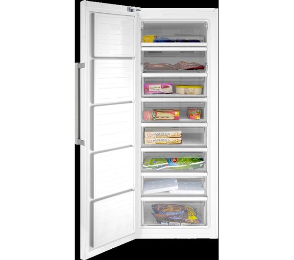 grundig gfn33810w tall freezer white