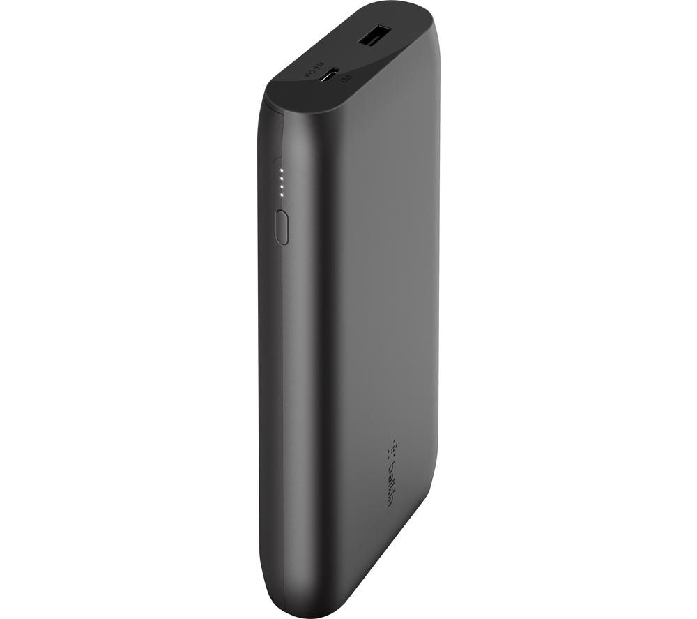 20000 mAh Portable Power Bank with 30 W USB-C Fast Charge - Black