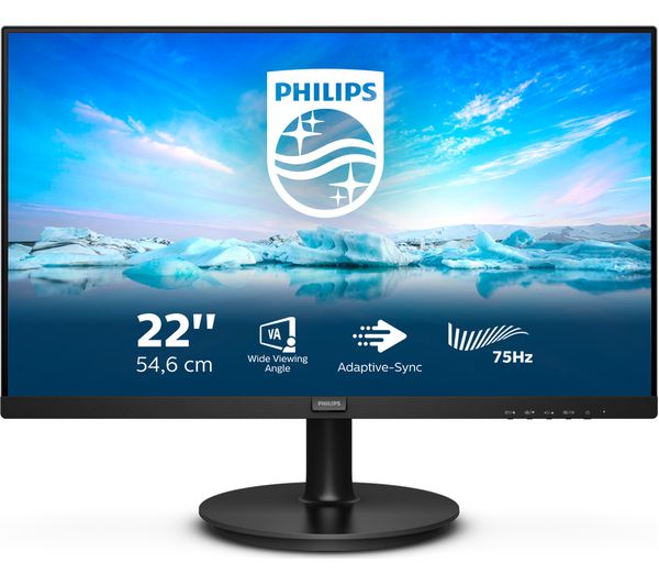 Image of PHILIPS 222V8LA Full HD 22" LCD Monitor - Black