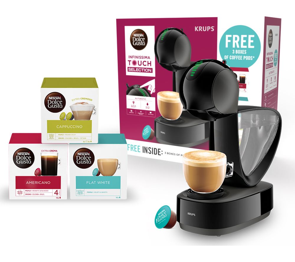 DOLCE GUSTO by Krups Infinissima KP270841 Coffee Machine Starter Kit - Black