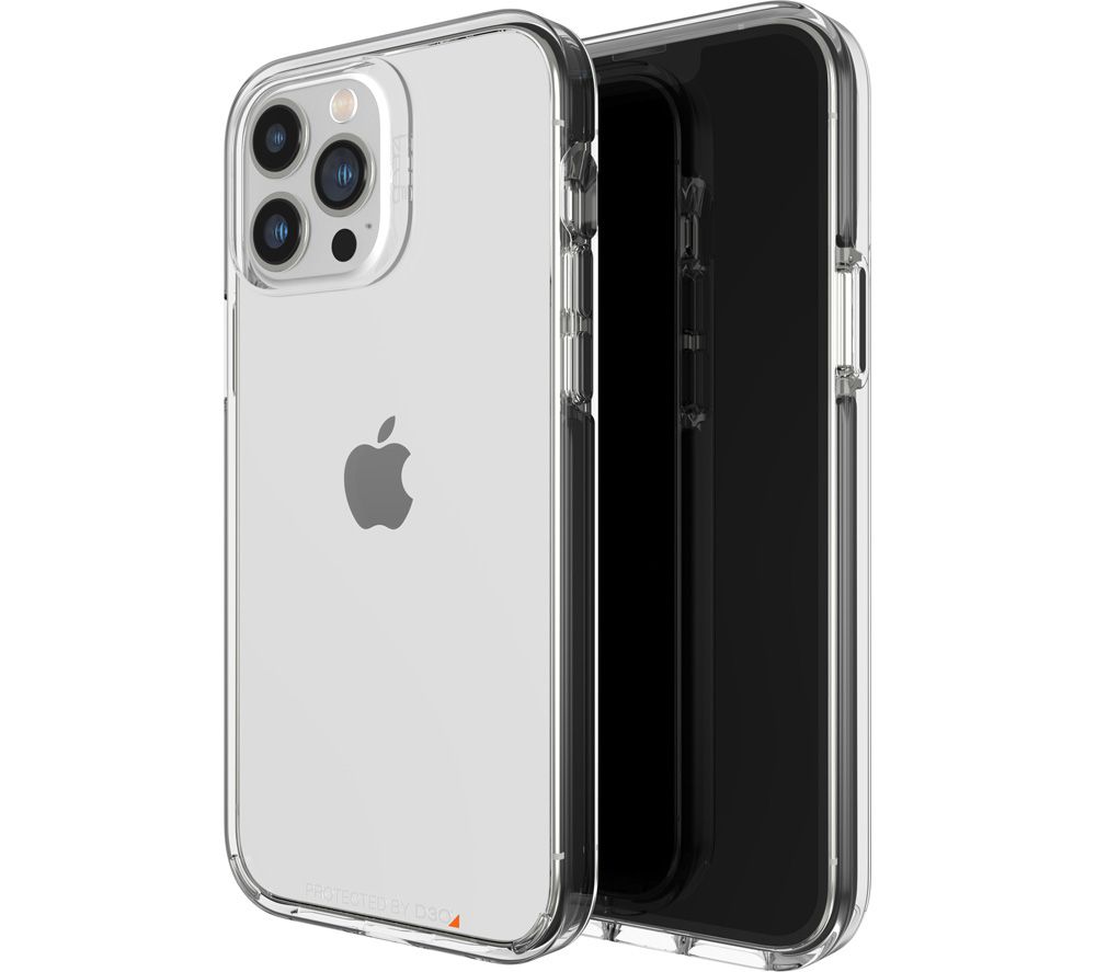 GEAR4 Santa Cruz iPhone 13 Pro Max Case - Clear & Black