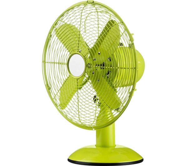 Interiors By Premier Portable 12 Desk Fan Lime Green
