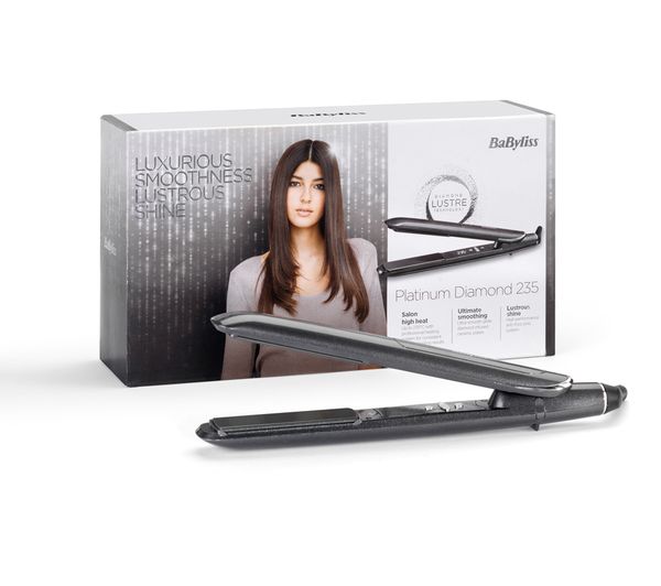 2590DU BABYLISS Platinum Diamond 235 Hair Straightener Dark Grey Currys Business
