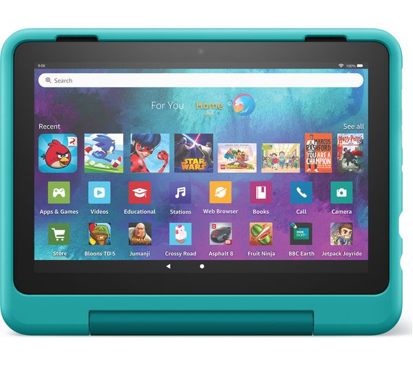 Amazon Fire Hd Pro 8 Kids Ages 6 12 Tablet 2022 32 Gb Teal