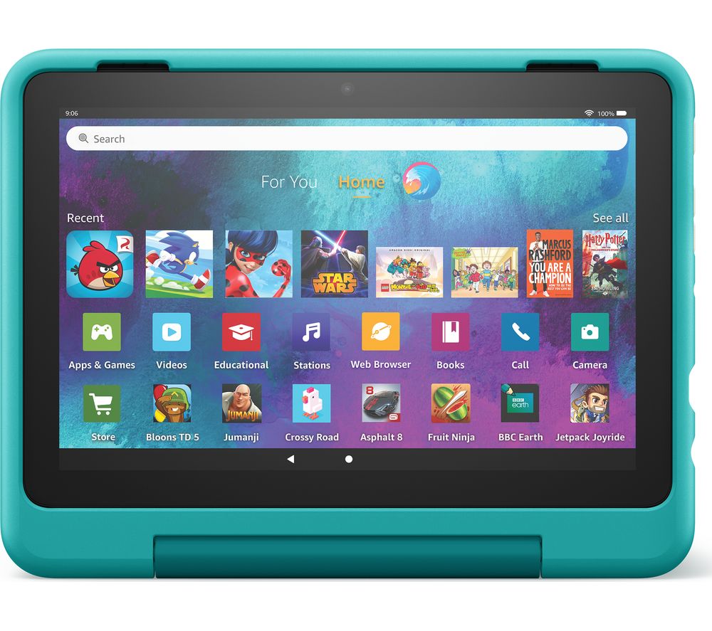 Fire HD Pro 8" Kids (ages 6-12) Tablet (2022) - 32 GB, Teal