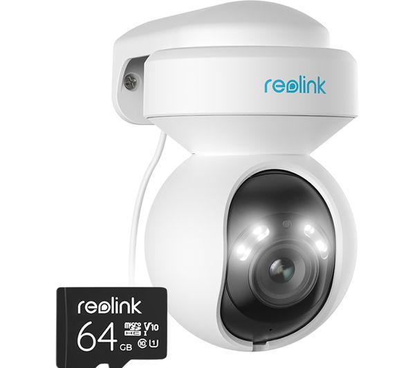 Reolink Pan Tilt Zoom T1 2k Wifi Security Camera 64 Gb Memory Card White