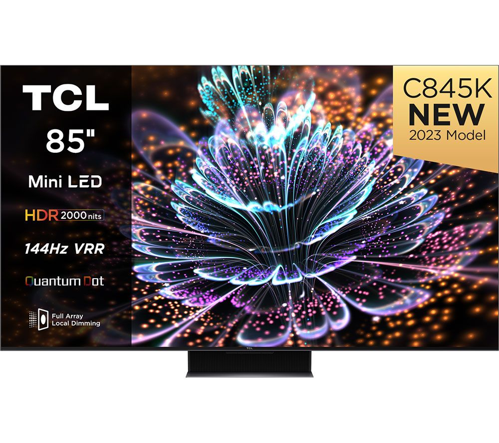 85C845K 85" Smart 4K Ultra HD HDR Mini LED QLED TV with Google Assistant & Alexa