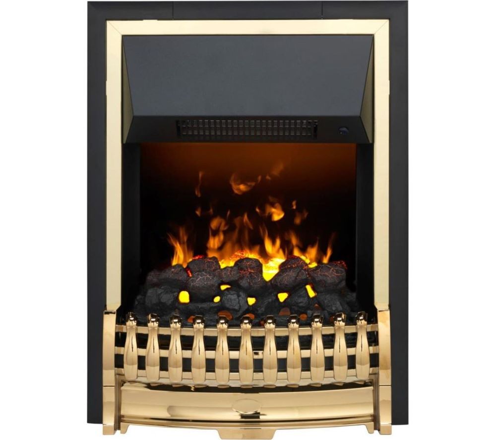 Optimyst Atherton ATH20 Electric Fireplace - Black & Gold
