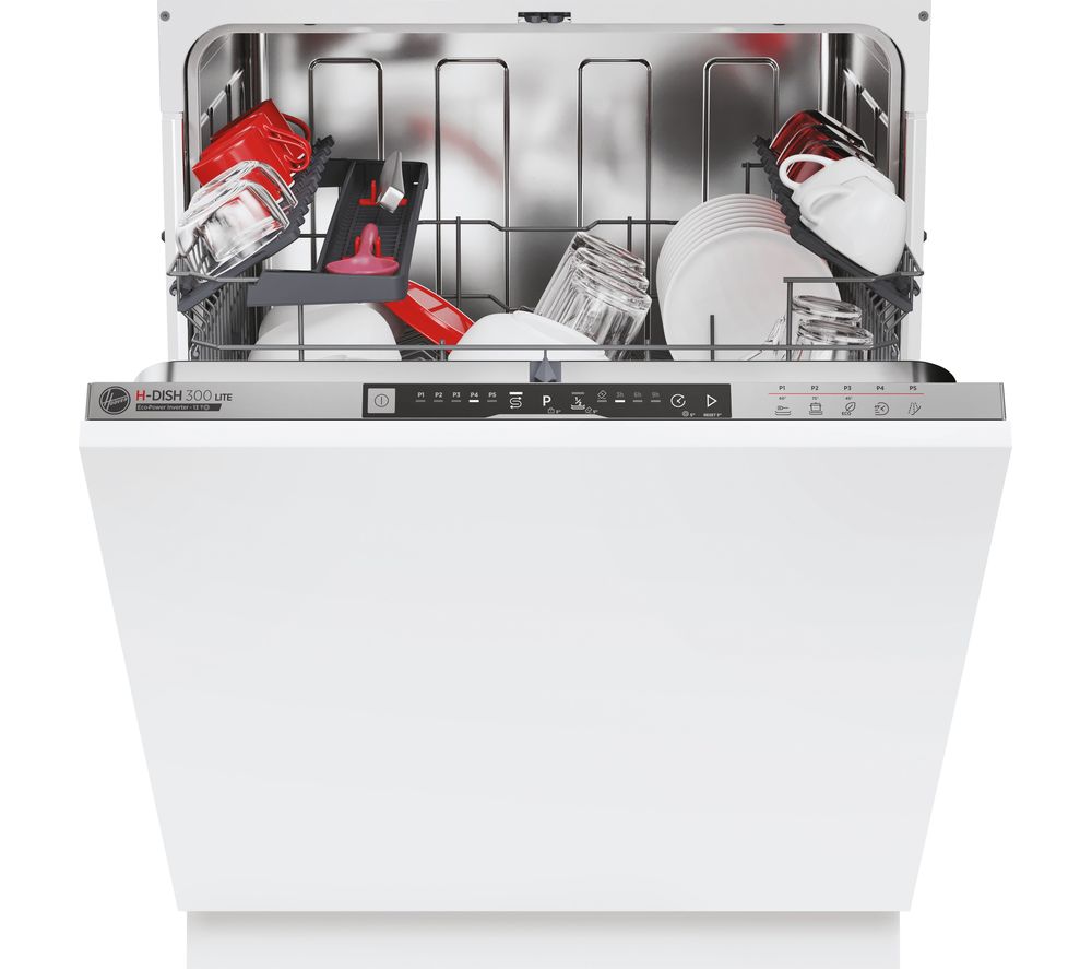 H-Dish 500 HI 3E9E0S-80 Full-size Fully Integrated Dishwasher - Silver