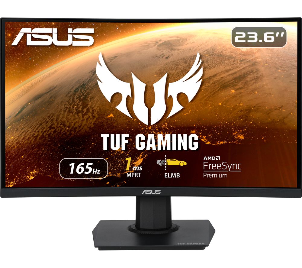 TUF VG24VQE Full HD 23.6" VA Curved Gaming Monitor - Black