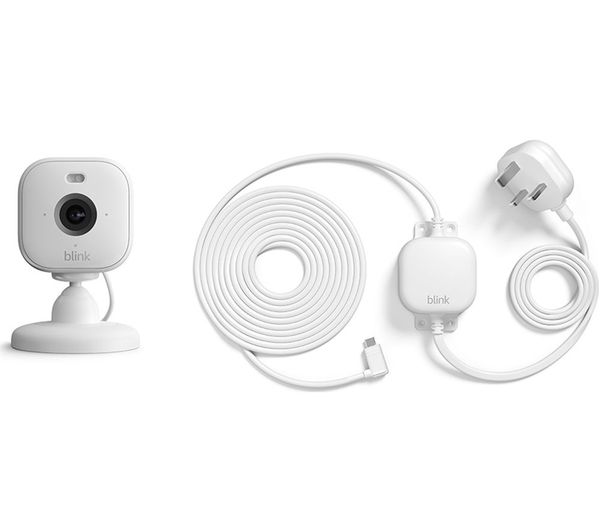Blink Mini 2 Full Hd 1080p Wifi Security Camera With Weather Resistant Adapter White