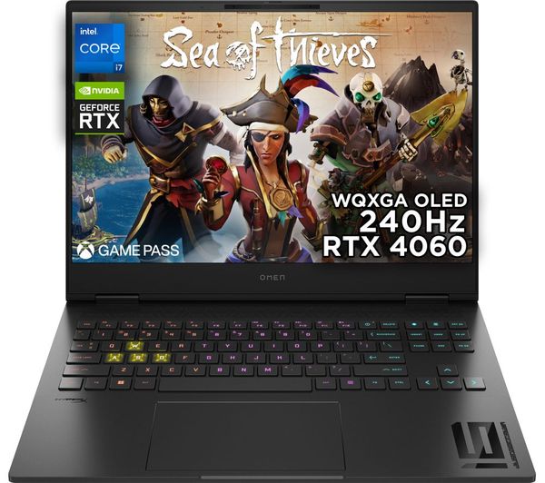 OMEN Transcend 16-u1506na 16" Refurbished Gaming Laptop - Intel® Core™ i7, RTX 4060, 1 TB SSD - Very Good Condition