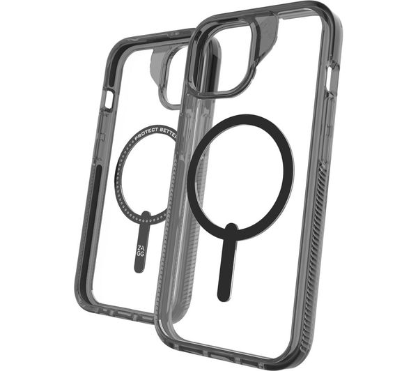 ZAGG Santa Cruz iPhone 16e / 15 / 14 / 13 Case - Clear & Black