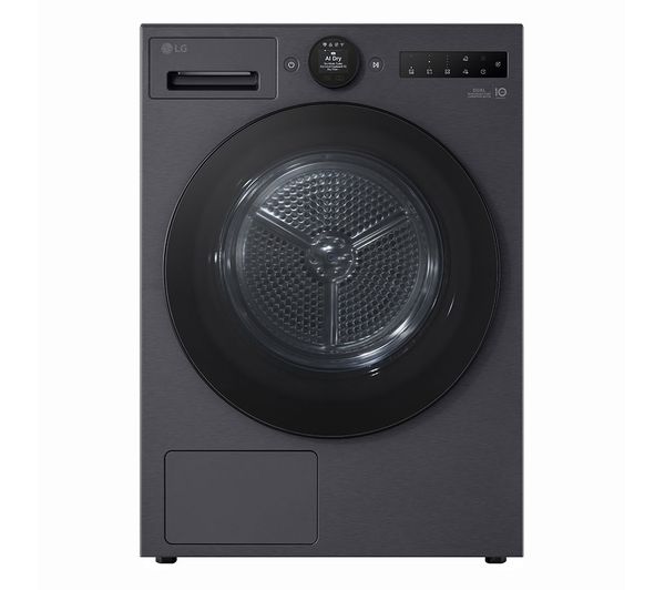 Another product from LG VX70 Series AI Direct Drive F4X7009TBB WiFi-enabled 9 kg 1400 Spin Washing Machine - Matte Black and LG VX70 Series AI Dry RHX7010TBB 10 kg Heat Pump Tumble Dryer - Matte Black