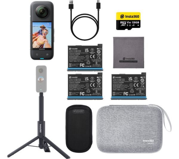 Insta360 X3 4k Ultra Hd 360 Action Camera Accessory Bundle Black Insta360 X3 4k Ultra Hd 360 Action Camera Accessory Bundle Black