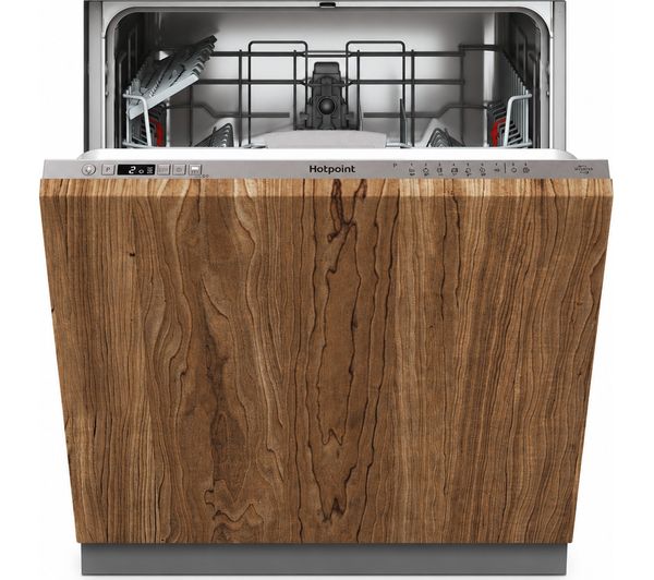 An image of HOTPOINT ActiveDry HP2IFC14BN6UK Full Size Integrated Dishwasher - Silver