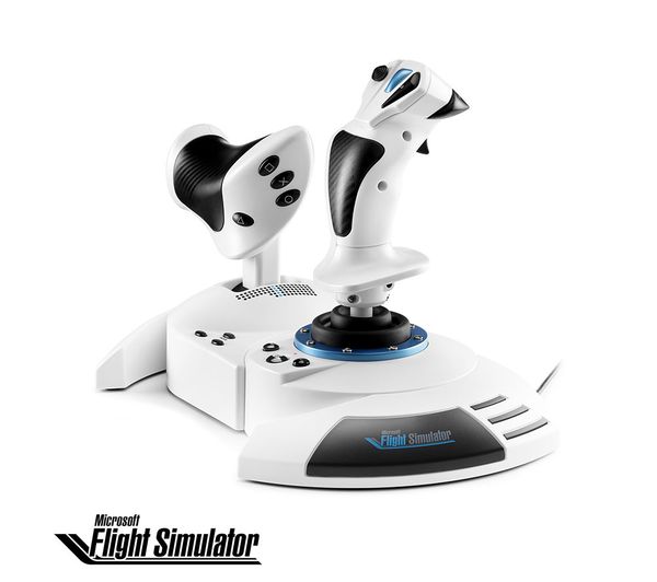 An image of THRUSTMASTER T.Flight Hotas 5 Microsoft Flight Simulator Edition Joystick & Throttle - White