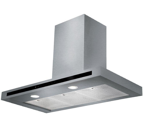 Rangemaster Hi-LITE 90 Chimney Cooker Hood - Stainless Steel, Stainless Steel