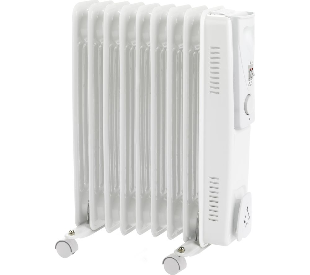 STATUS OFH9-2000W1PKB Portable Oil-Filled Radiator - Grey, Grey